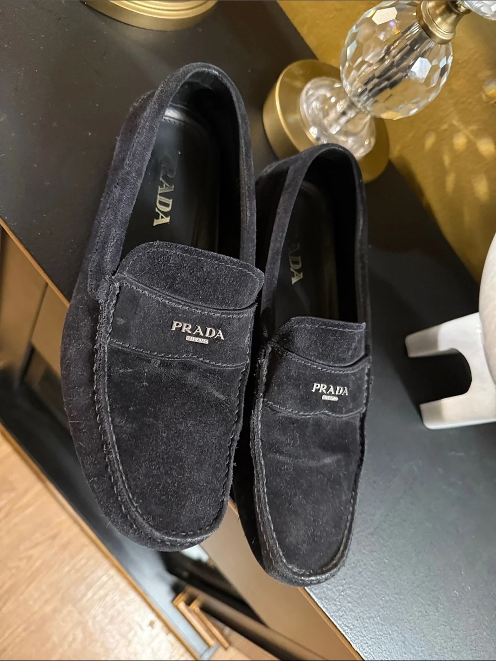 Prada Suede Loafers